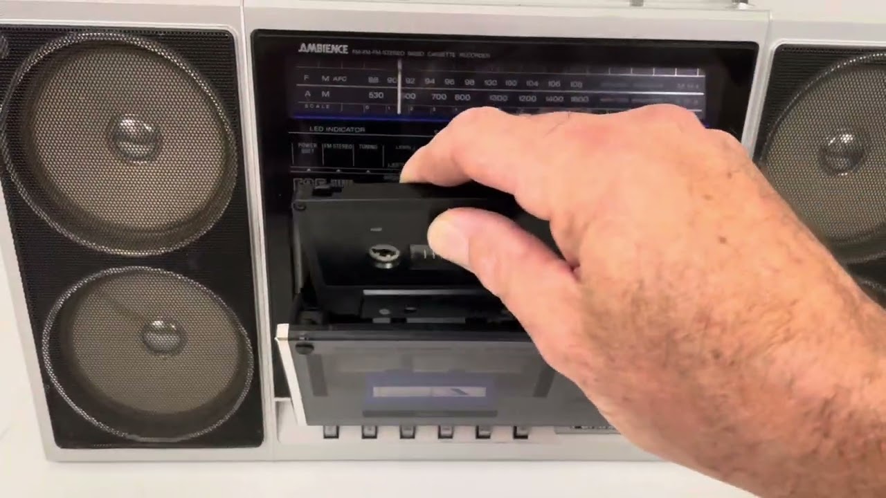 【稀少・レトロ】National RX-F35 AMBIENCE ラジカセ Panasonic RX F35 ambience AM-FM stereo cassette boombox restored