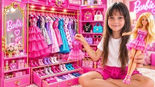Ada İle Barbi̇e Kiz Evci̇li̇k Oyunlari Barbi̇e Okula Gi̇di̇yor Barbi̇e Dolabi Tasarlama Oyunu