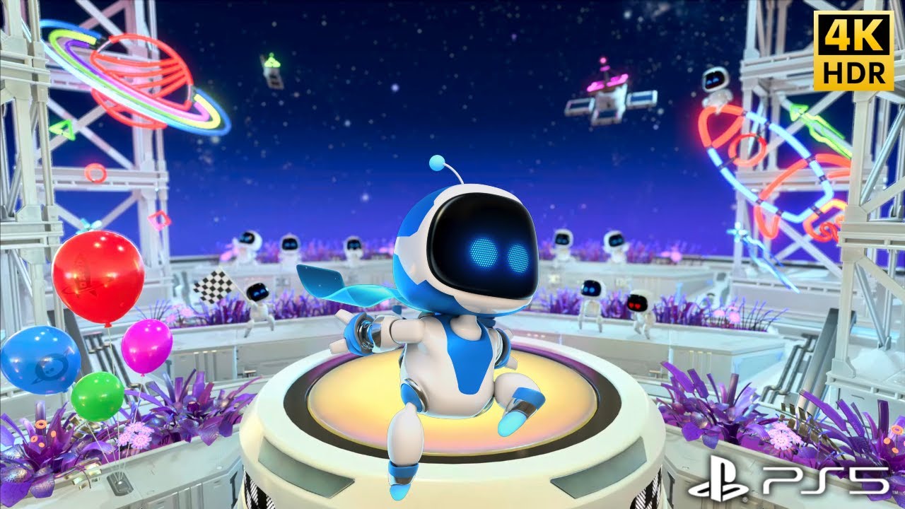 Astro's Playroom PS5 Network Speed Run Levels Walkthrough Part 5 4K HDR