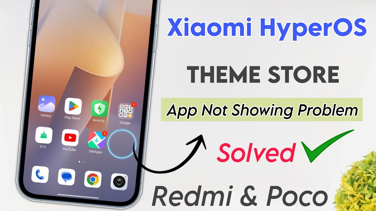 Theme App Not Showing In Xiaomi HyperOS | Theme App Not  working In Redmi & Poco Phone's Solution ✅