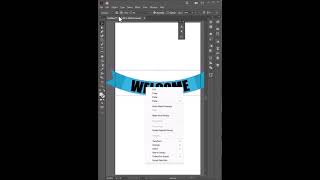 How to create Ribbon banner with Envelop Distort  (Make with wrap) in Adobe illustrator