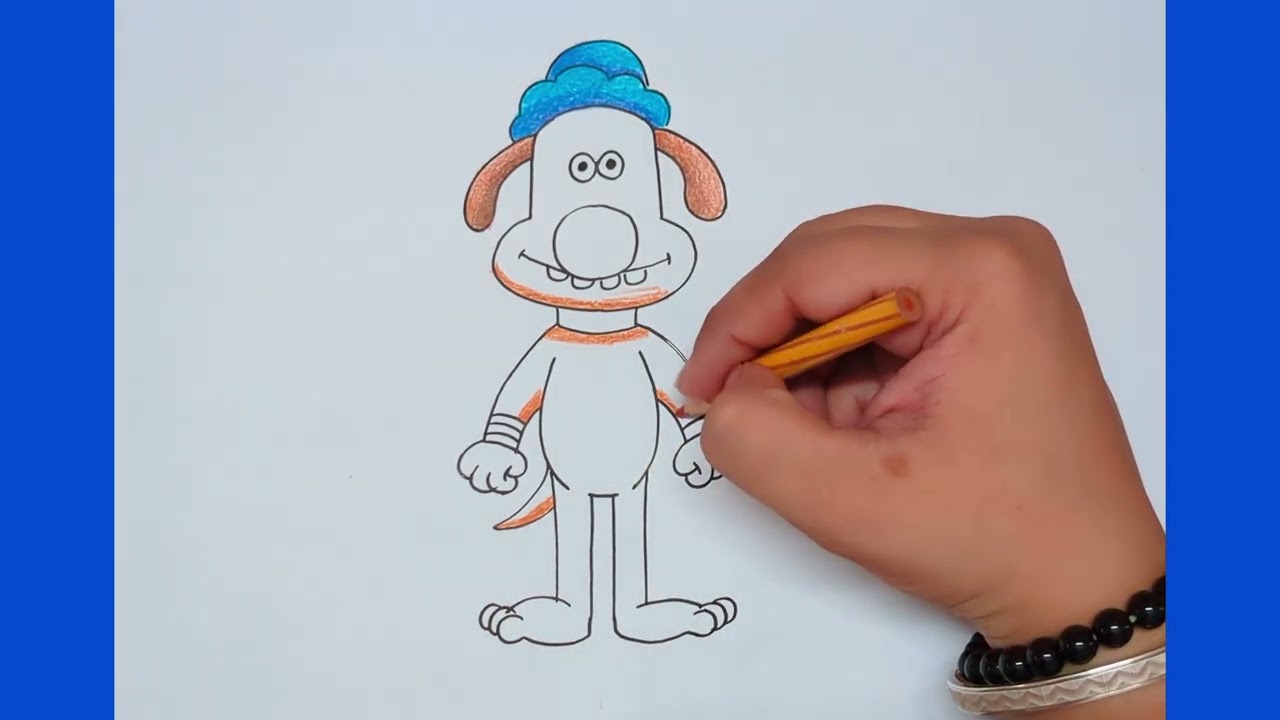 How to Draw Bitzer from Shaun the Sheep 🐶 | Easy Step-by-Step Drawing Tutorial