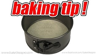 How To Line A Springform Pan With Baking Paper Tutorial - FAST BAKING TIP !