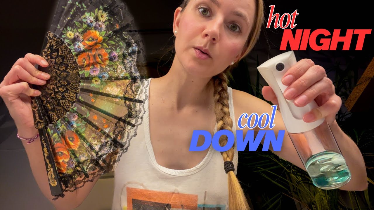 ASMR Cooling You Down in Bed on A Hot Night 🥵 (+Ear Massage)