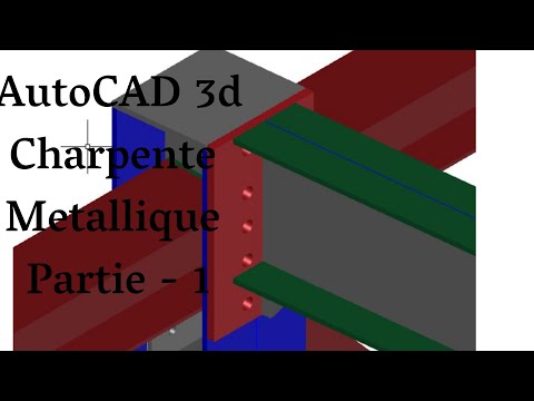 Charpente Metallic AutoCAD 3d Partie 1