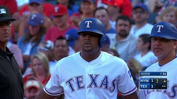 NYM@TEX: Choo comes home on Beltre