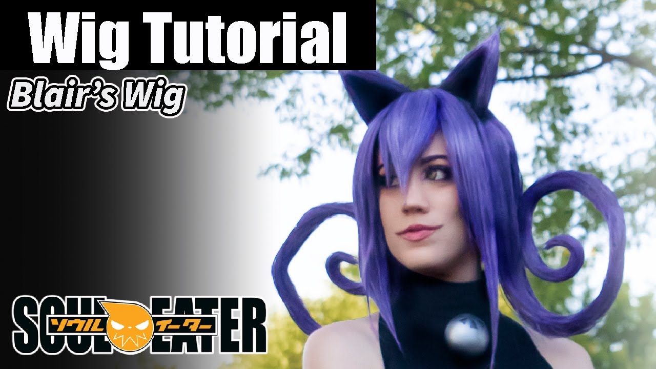 How to Make Blair's Wig from the anime Soul Eater- DIY Cosplay Wig Tutorial