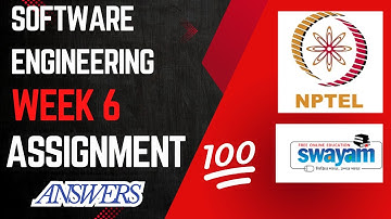 Software Engineering Week 6 Assignment Answers | NPTEL | SWAYAM