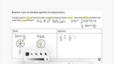 G6 Number Systems - Dividing Fractions Using the Standard Algorithm