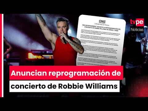 Mark your calendar! Robbie Williams concert rescheduled following cancellation