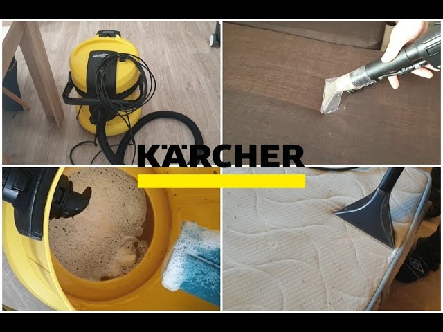 Démo Aspirateur Karcher // Décapage de canapé et matelas !! 