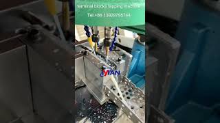 binding post production line terminal blocks stamping die#tappingmachine #threadingmachine