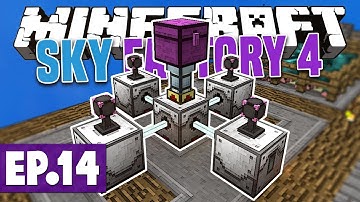 Minecraft Sky Factory 4 - Flux Networks & Laser Drill Mining! #14 [Modded Questing Skyblock]