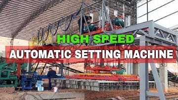 High Speed Automatic Setting Machine for Tunnel Kiln, Hybrid Hoffman Kiln Auto Brick Project