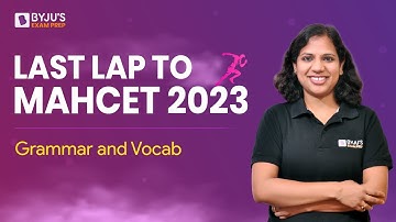 MAHCET VARC | Grammar and Vocabulary for CET MBA | Last Lap to MAHCET 2023 | BYJU