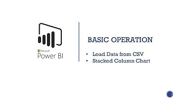 4. Power BI | Basic Operation | Data import | stacked column chart | #powerbi #dataanalysis