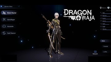 Official Launch English Dragon Raja Class Selection / Character