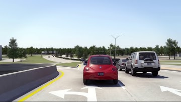 Diverging Diamond Intersection Animation