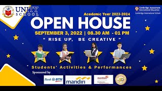 UNITY SCHOOL OPEN HOUSE 3 SEPTEMBER 2022