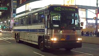 MTA Bus: 2002 MCI D4500 Commuter Coach #2895 on the (QM12) @ 6th Av-35th Street (HD 60FPS)