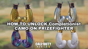 How To Unlock GOLD And DIAMOND CAMO For Boxing Gloves ( PRIZEFIGHTER) In Call Of Duty Mobile
