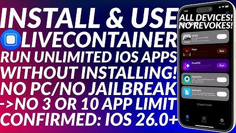 Install Livecontainer iOS 18/26: Run Apps Without Installing | No PC/No JB | No 3 or 10 App Limit