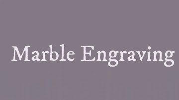 Stone Engraving and Carving  on a CNC milling machine with rotary engraving