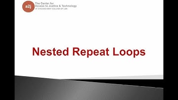 A2J Author Advanced User Forum: Nested Repeat Loops (March 2013)