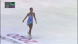 Yi Zhu- 2020 World Junior Figure Skating Championships - short program 