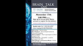 Emory BrainTalk Live, November 17, 2020