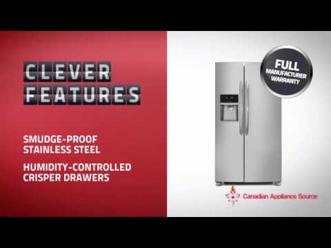 Frigidaire FGHS2655PF Side by Side Refrigerator - YouTube