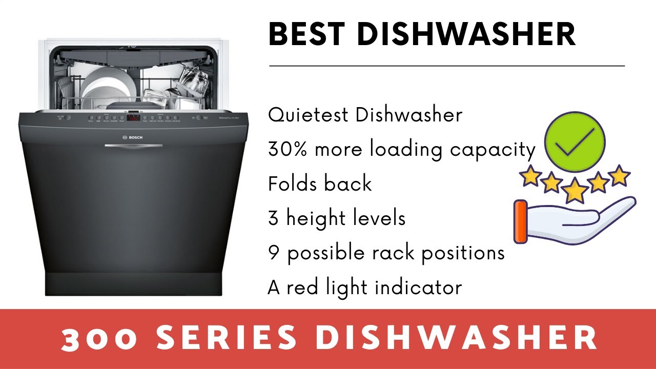 Bosch SHS863WD6N 300 Series Built In Dishwasher - YouTube