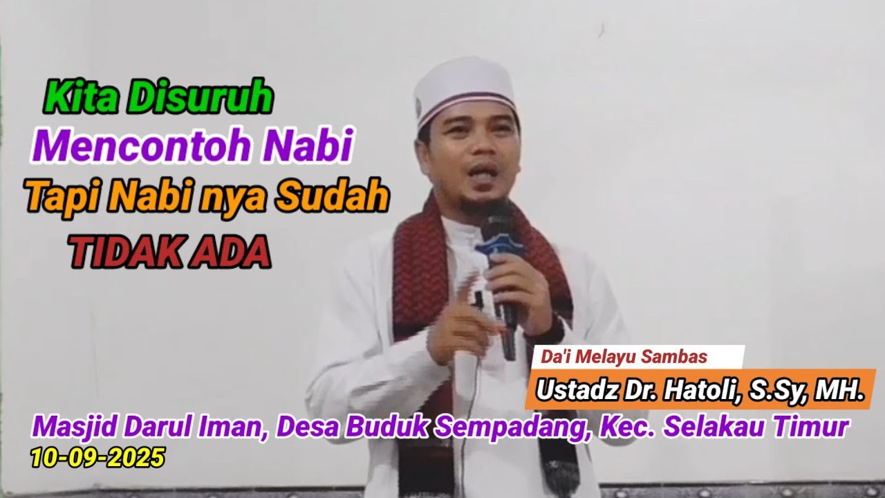 KITA DISURUH MENCONTOH NABI TAPI NABI NYA SUDAH TIDAK ADA
