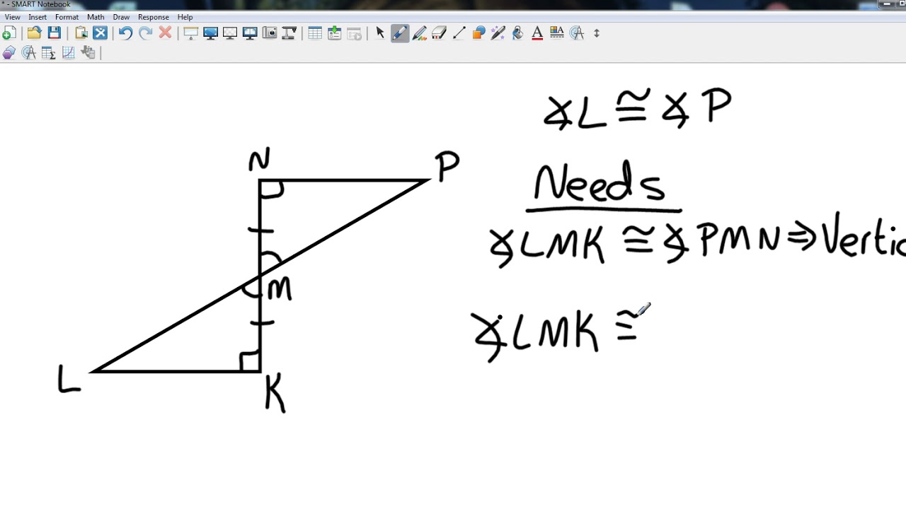 Big Ideas Geometry 5 7 Using Congruent Triangles - YouTube