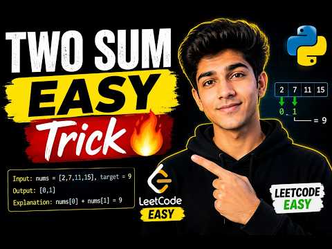 Two Sum Problem Explained in Python | LeetCode Easy 🔥