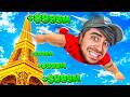 تحدي القفز من اطول برج في العالم !!