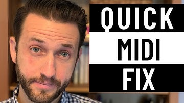 What to do when MIDI isn