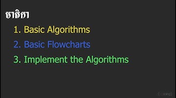 Basic Algorithms, Flowcharts និង ការធ្វើ Implement នៅក្នុង C Programming សម្រាប់ Beginners