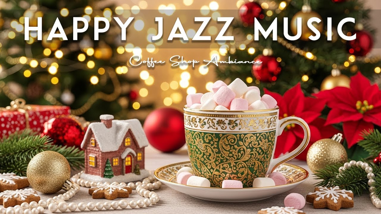 Happy Jazz Music ☕ Coffee Shop Ambiance - Elegant Bossa Nova Instrumental for Relaxation