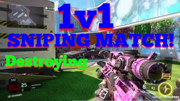 Black ops 3 1V1 SNIPE - DESTROYING MY FRIEND!!!