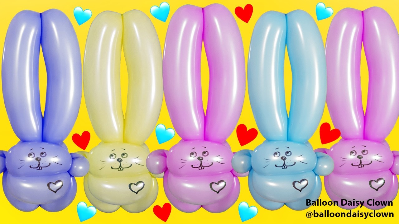 Basic Balloon Animals Rabbit Balloon Animals for Beginners - Bunny Rabbit TUTORIAL - YouTube