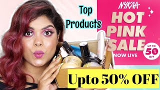 NYKAA HOT PINK SALE UPTO 50% OFF | MAKEUP + SKINCARE + HAIRCARE RECOMMENDATON | PART 1