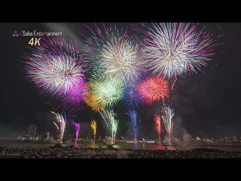 [4K] 足立の花火2015 ダブルレインボー出現 Adati Fireworks 2015