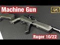 Ruger 10/22 Machine Gun Full Auto Magazine Testing