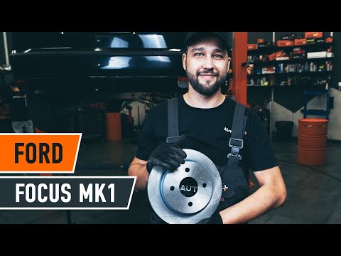 How to change rear brake discs on FORD FOCUS (DAW) [TUTORIAL AUTODOC]