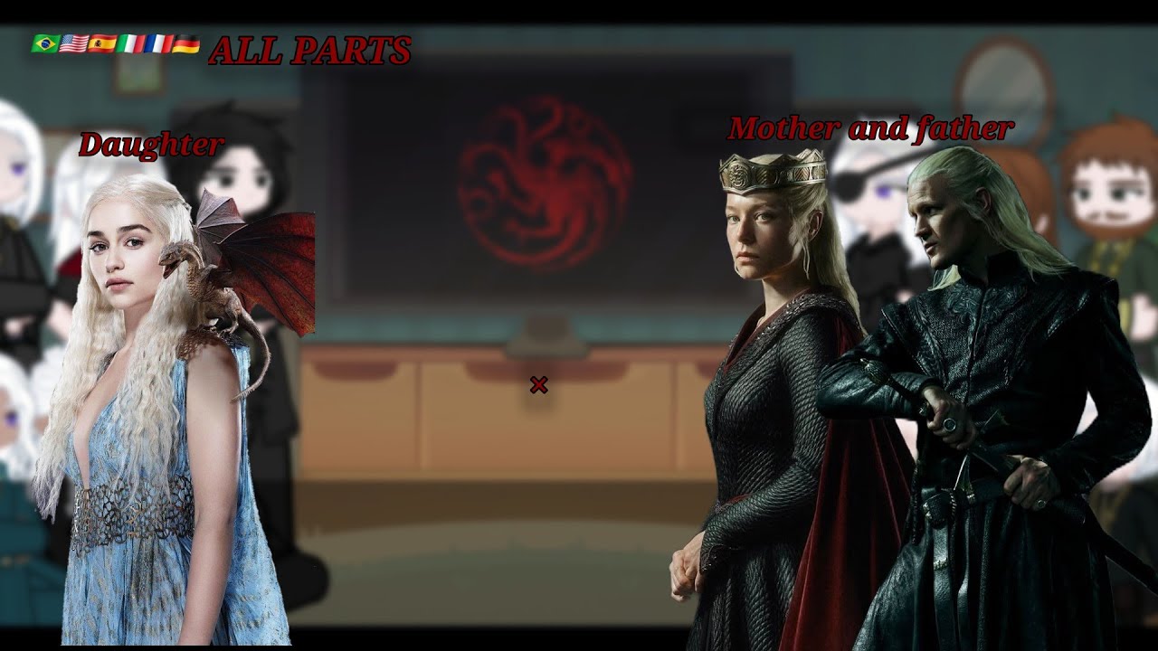 °•Семья Таргариенов отреагировала на то, что Дейенерис — дочь Деймона и Рейниры | ВСЕ ЧАСТИ | GOT...