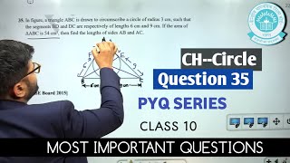 In Figure, A Triangle Abc Is Drawn To Cirscribe A Circle Of Radius 3 Cm, Such That The Segments