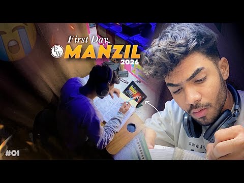My First Day of Manzil 2026🔥| ft :JEE Dropper | Study Vlog