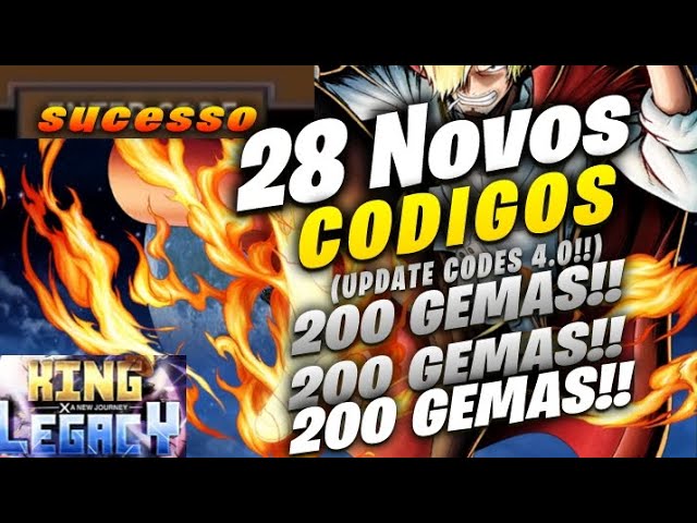 LANÇOU!! 13 NOVOS *EXCLUSIVOS* CODES SECRETOS no KING LEGACY CODIGOS! (King  Piece Codes) - ROBLOX 