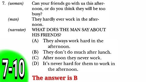 Latihan Tes TOEFL - Listening | #7-10 Listen For Negative Expressions, Etc.